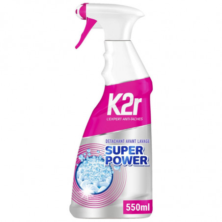 K2R - Super Power Détachant Avant Lavage - pistolet de 550 ml Sonico.fr