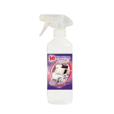 IO - Désinfectant Textiles Antibactérien Virucide - spray de 500 ml Sonico.fr
