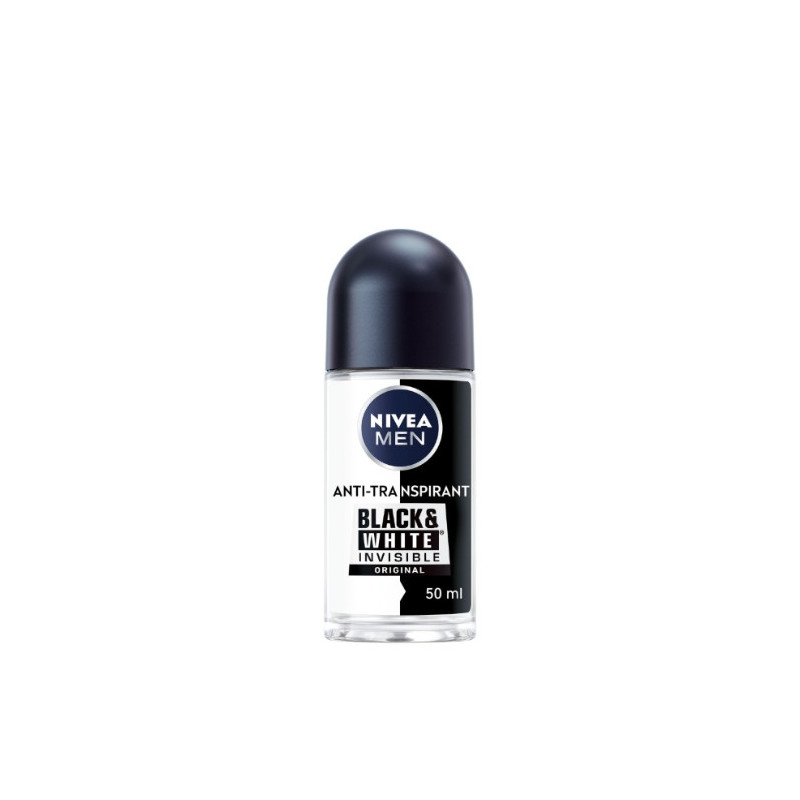 NIVEA MEN - Invisible Black White Original Déodorant bille homme 48H - flacon de 50 ml Sonico.fr