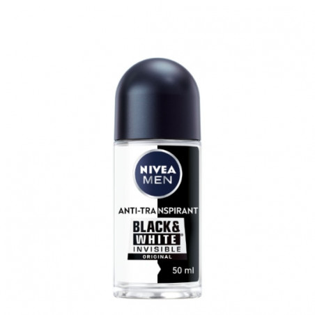 NIVEA MEN - Invisible Black White Original Déodorant bille homme 48H - flacon de 50 ml Sonico.fr