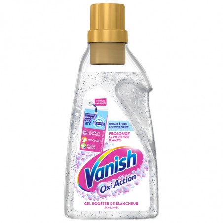 VANISH - Oxi Action Gel Booster De Blancheur Détachant Textile - flacon de 750 ml Sonico.fr