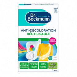 DR BECKMANN - Anti-Décoloration Réutilisable Lingette Linge - boîte de 1 lingette Sonico.fr
