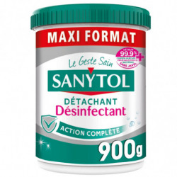 SANYTOL - Détachant Désinfectant Action Complete - boite de 900 g Sonico.fr