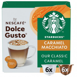 STARBUCKS - Caramel Macchiato Café capsules Compatible Dolce Gusto - boite de 12 capsules Sonico.fr