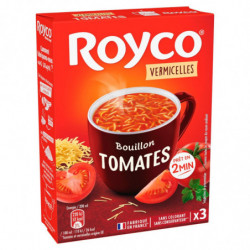 ROYCO - Bouillon Tomates et Vermicelles Soupe déshydratée - boite de  3 sachets - 42g Sonico.fr