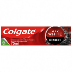 COLGATE - Max White Charbon Actif Dentifrice blancheur - tube de 75 ml Sonico.fr