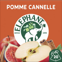 ELEPHANT - Infusion Pomme Cannelle - boite de 20 sachets Sonico.fr