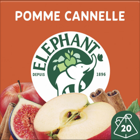 ELEPHANT - Infusion Pomme Cannelle - boite de 20 sachets Sonico.fr