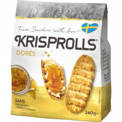 KRISPROLLS - Pain Suédois dorés - paquet de 240 g Sonico.fr