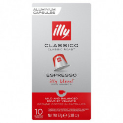 ILLY - Classico Espresso - Café Compatible Nespresso - Paquet de 10 capsules Sonico.fr