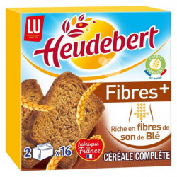 HEUDEBERT - Biscottes Fibres + - boîte de 32 tranches - 280 g Sonico.fr