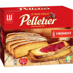 LU - Pelletier Pain grillé à la farine de Froment - boîte de 455 g Sonico.fr