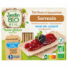 JARDIN BIO ETIC - Tartines craquantes sarrasin Sans gluten Sans sel ajouté - paquet de 150 g Sonico.fr