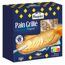 PASQUIER - Pain grillé L'original - paquet de 20 tranches - 415 g Sonico.fr