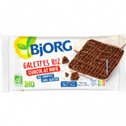 BJORG - Galette de riz chocolat noir Bio - boite de 90 g Sonico.fr