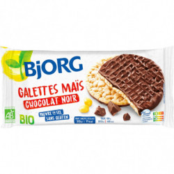 BJORG - Galettes maïs chocolat noir bio - paquet de 6 Galettes - 95 g Sonico.fr