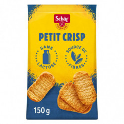SCHAR - Petits grillés Petit Crisp sans gluten et sans lactose - sachet de 150 g Sonico.fr