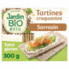 JARDIN BIO ETIC - Tartines Craquantes Sarrasin Bio Sans gluten - paquet de 300 g Sonico.fr