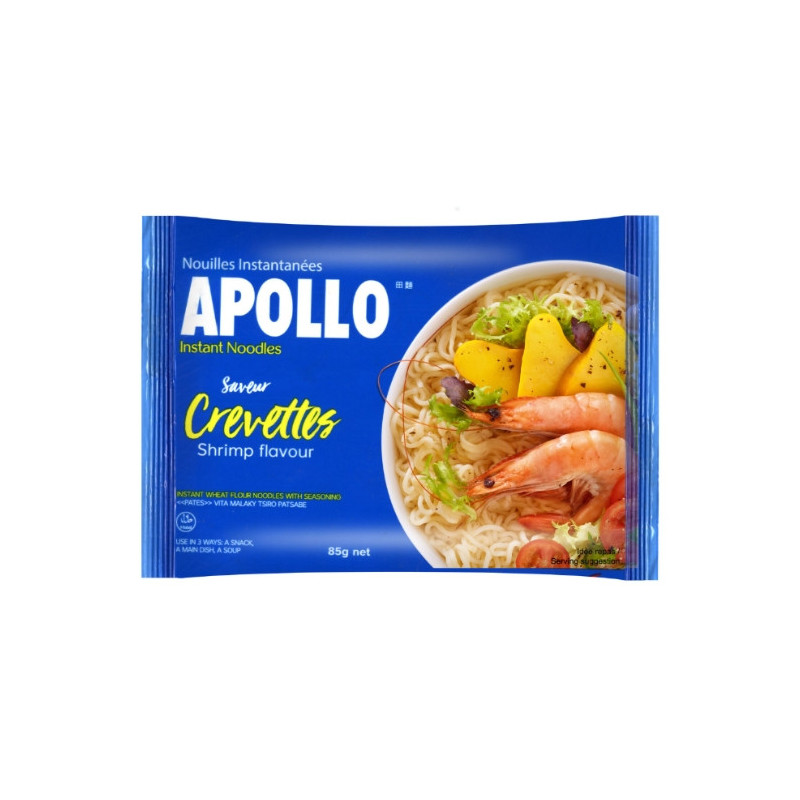APOLLO - Nouilles saveur Crevettes - sachet de 85 g Sonico.fr