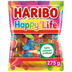 HARIBO - Happy Life Bonbons à partager - paquet de 275 g Sonico.fr