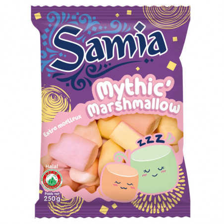 SAMIA - Bonbons Mythic' Marshmallow Halal - sachet de 250 g  Sonico.fr
