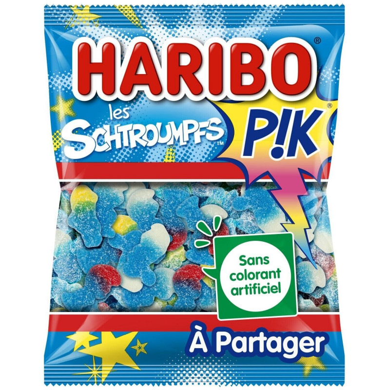 HARIBO - Bonbons Les Schtroumpfs Pik - sachet de 275 g Sonico.fr