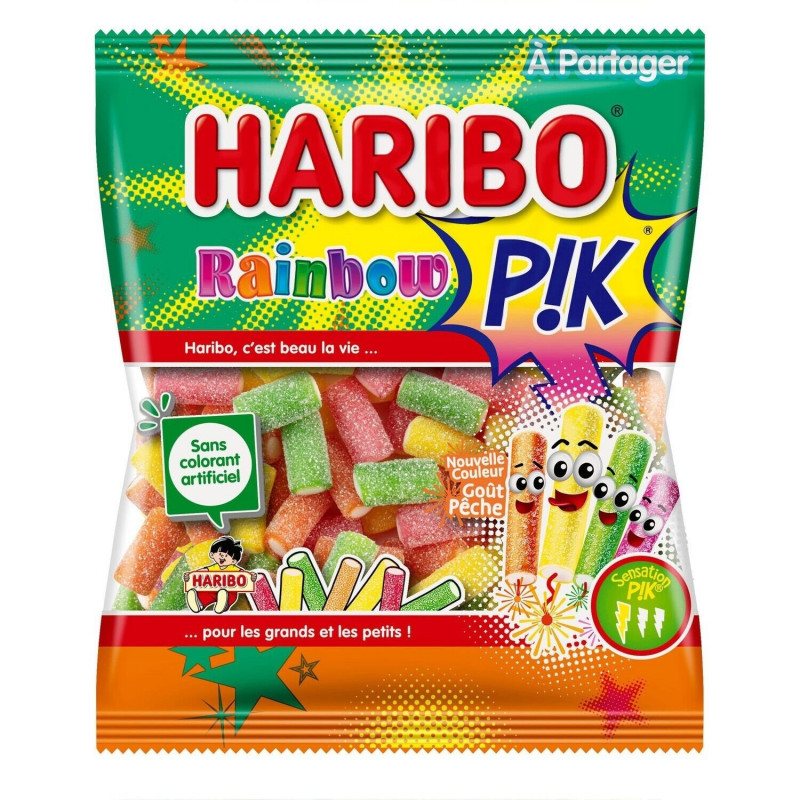 HARIBO - Bonbons Rainbow Pik - sachet de 200 g Sonico.fr