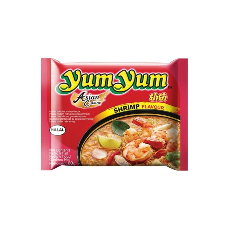 YUM YUM - Nouilles Instantanées Crevettes - paquet de 60 g Sonico.fr