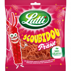 LUTTI - Bonbons Scoubidou Fraise - sachet de 200 g Sonico.fr