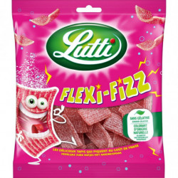 LUTTI - Bonbons Flexi-Fizz goût Fraise - sachet de 225 g Sonico.fr
