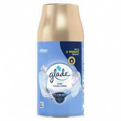 GLADE - Désodorisant Recharge spray automatique Clean Linen Air Frais - flacon de 269 ml Sonico.fr
