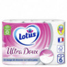 LOTUS - Ultra Doux Blanc Papier toilette Aqua Tube - paquet de 6 rouleaux Sonico.fr