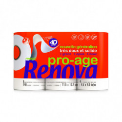 RENOVA - Papier toilette Pro-Age - paquet de 6 rouleaux Sonico.fr