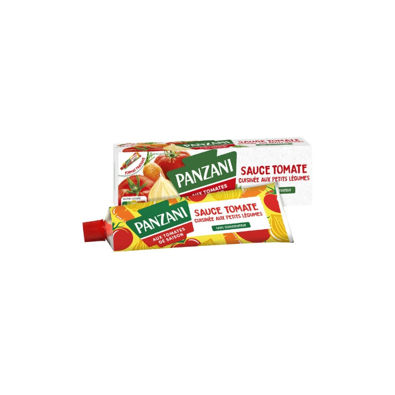 PANZANI - Sauce tomate cuisinée aux petits légumes - tube de 220 g Sonico.fr