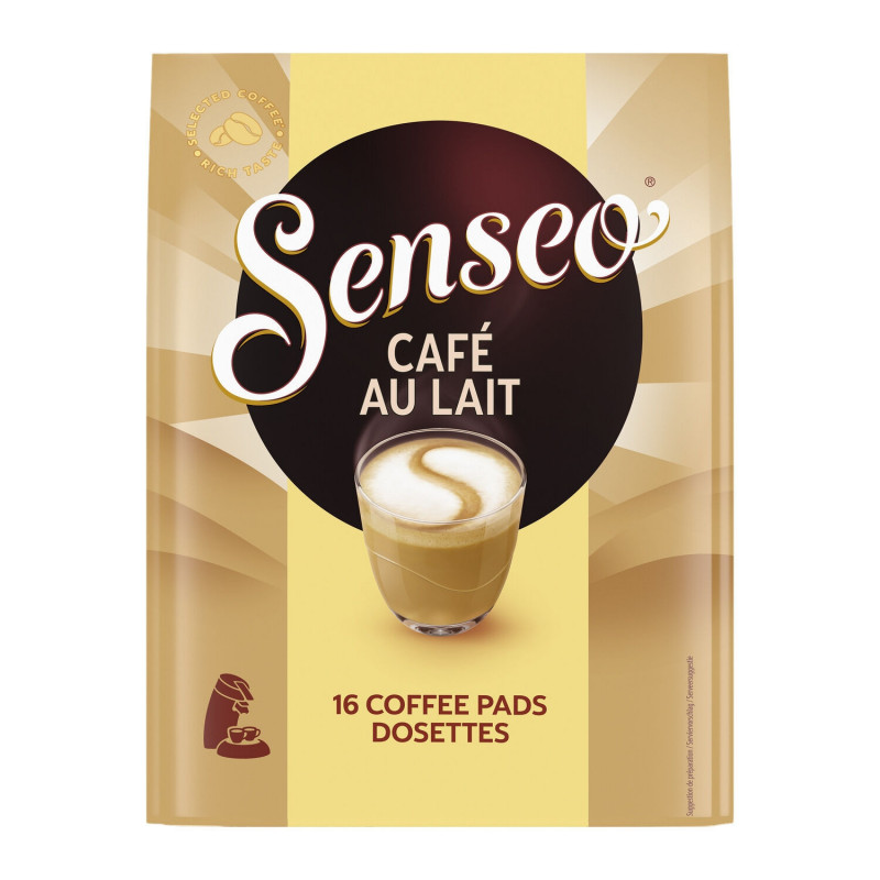 SENSEO - Café au lait dosettes - paquet de 16 dosettes Sonico.fr