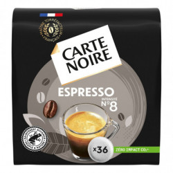 CARTE NOIRE - Espresso n°8 Café dosettes Compatibles Senseo - boite de 36 dosettes Sonico.fr