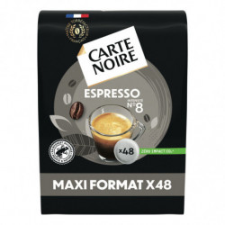CARTE NOIRE - Espresso n°8 Cafés Compatible Senseo - paquet de 48 dosettes Sonico.fr