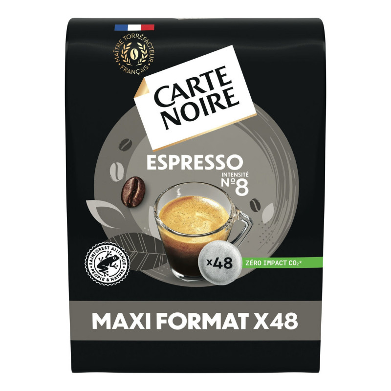 CARTE NOIRE - Espresso n°8 Cafés Compatible Senseo - paquet de 48 dosettes Sonico.fr