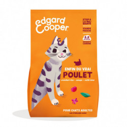 EDGARD COOPER - au Poulet Croquettes pour chat Adulte - sac de 750 g Sonico.fr