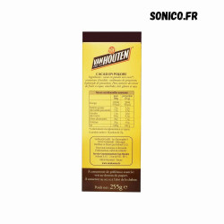 Fiche nutritionnelle complète du cacao Van Houten 155 g – Transparence garantie. Sonico.fr
