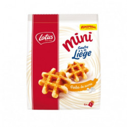 LOTUS - Mini Gaufres de liège au Perles de sucre - paquet de 171 g Sonico.fr