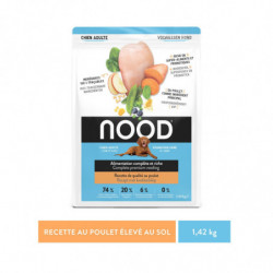 NOOD - Croquettes pour chien Adulte au Poulet - sac de 1,42 kg Sonico.fr