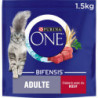 PURINA ONE - Croquettes pour chat Adulte au Buf - sac de 1,5 kg Sonico.fr