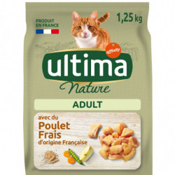 ULTIMA NATURE - Croquettes pour chat Adulte au Poulet - sac de 1,25 kg Sonico.fr
