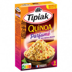 TIPIAK - Quinoa Gourmand Parfumé Aux Épices Douces Blé Perles - boite de 240 g Sonico.fr