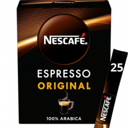 NESCAFE - Café Soluble Espresso Original - boîte de 45g - 25 sticks Sonico.fr