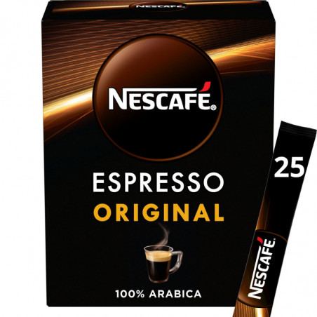 NESCAFE - Café Soluble Espresso Original - boîte de 45g - 25 sticks Sonico.fr
