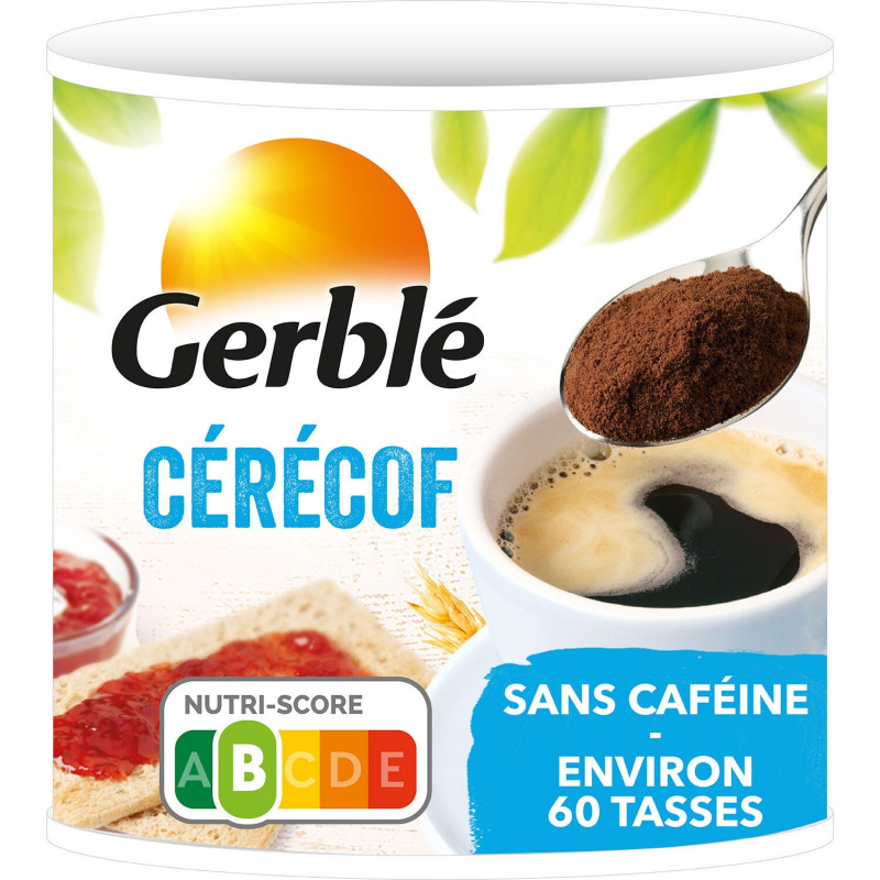 GERBLE - Cérécof Préparation pour boisson instantanée - boite de 125 g Sonico.fr