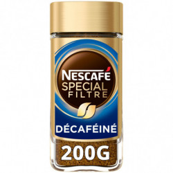 NESCAFE - Café soluble Spécial Filtre Décaféiné - bocal de 200 g  Sonico.fr