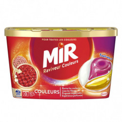 MIR - Lessive Capsule Raviveur Couleurs - boîte de 20 capsules Sonico.fr